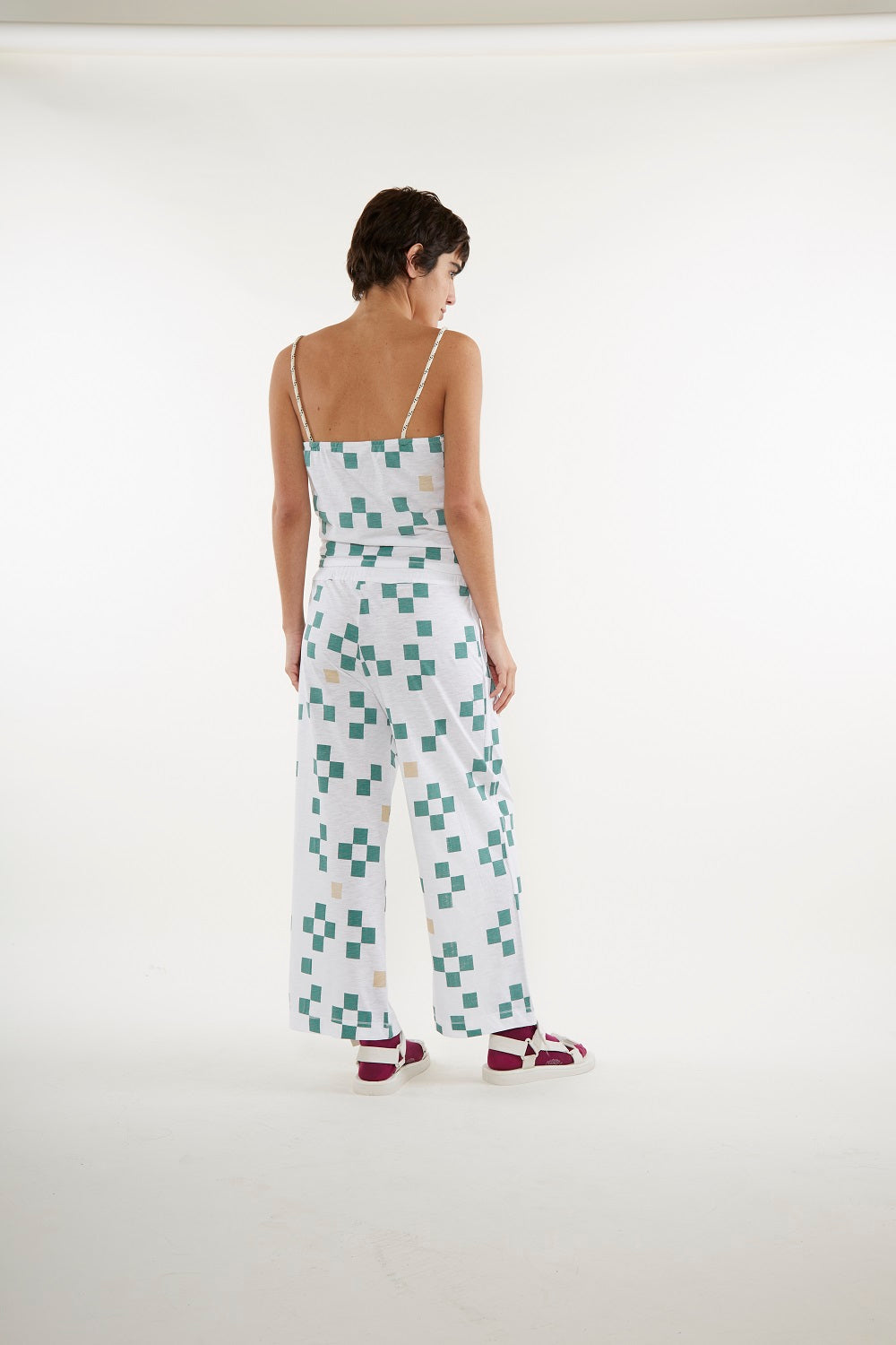 Pantalon Cropped Tretis Blanco