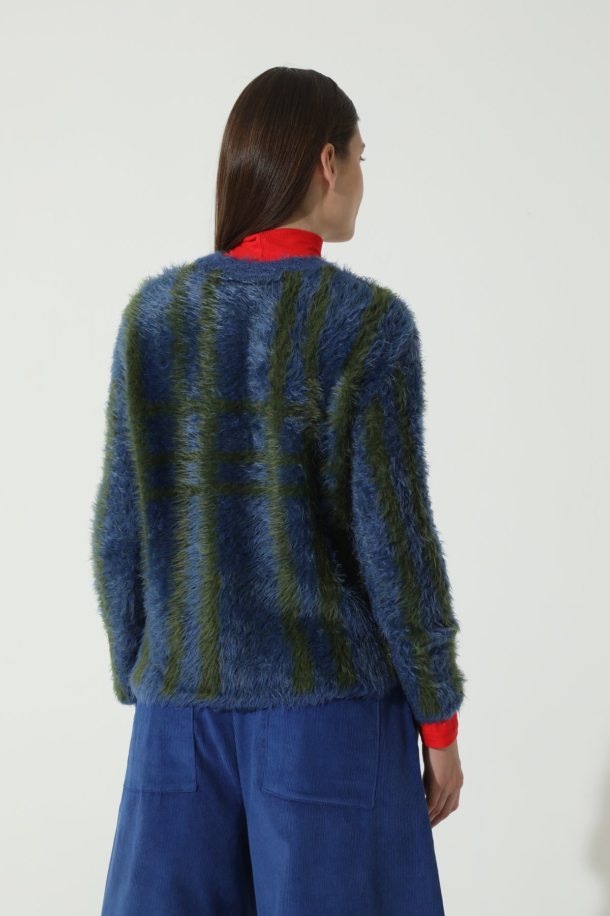 Sweater Escocés Azul Verde