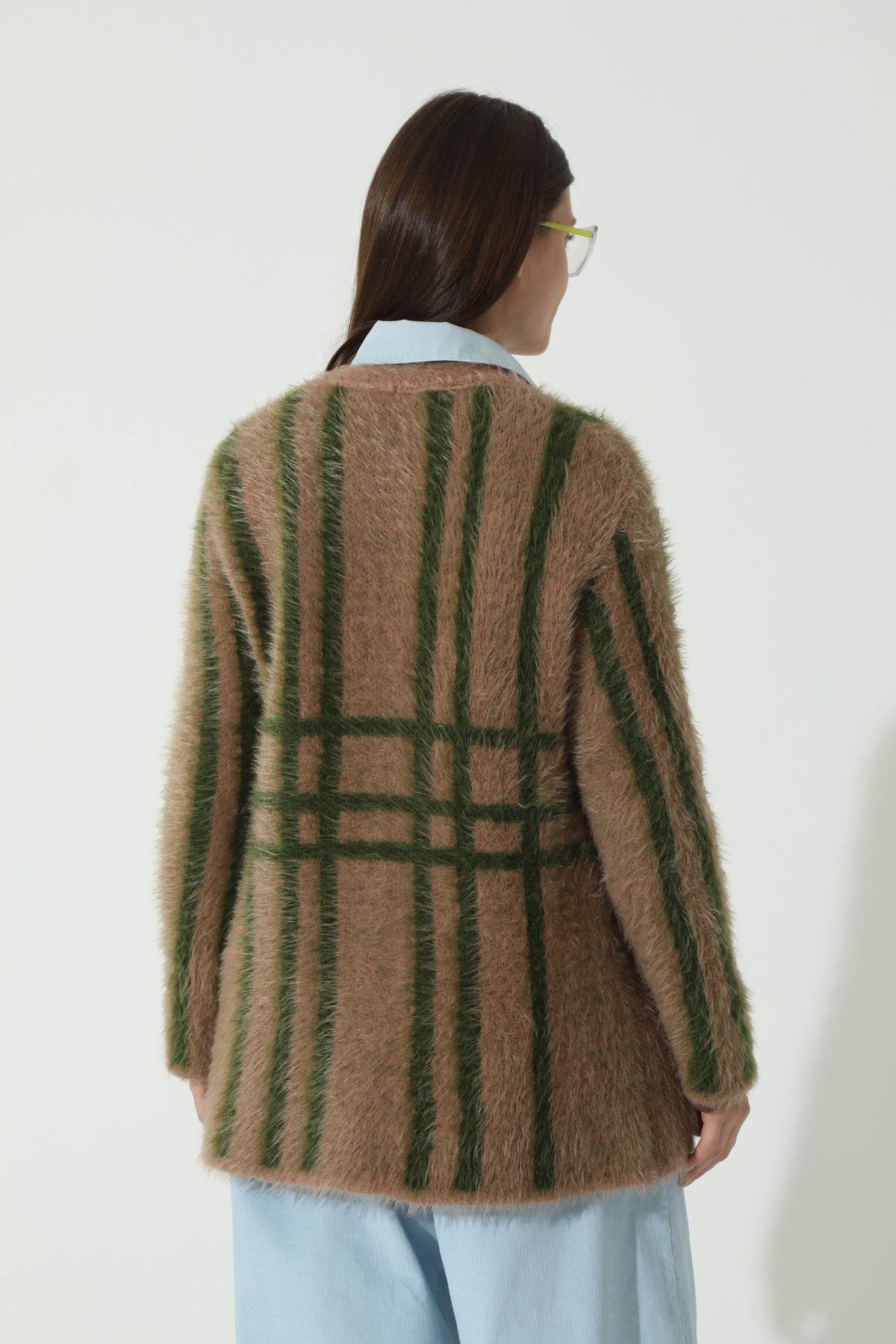 Cardigan Escocés Verde Tostado