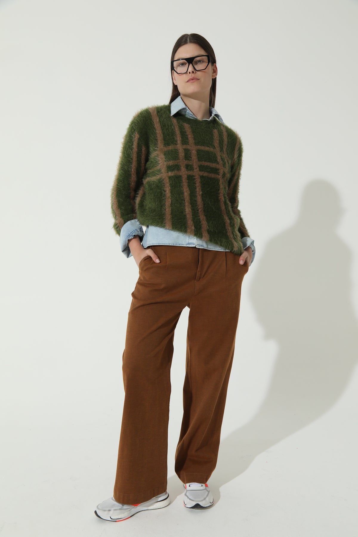 Sweater Escocés Verde Tostado