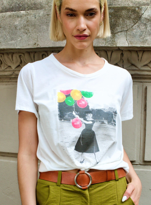 Polera Balloons Negro