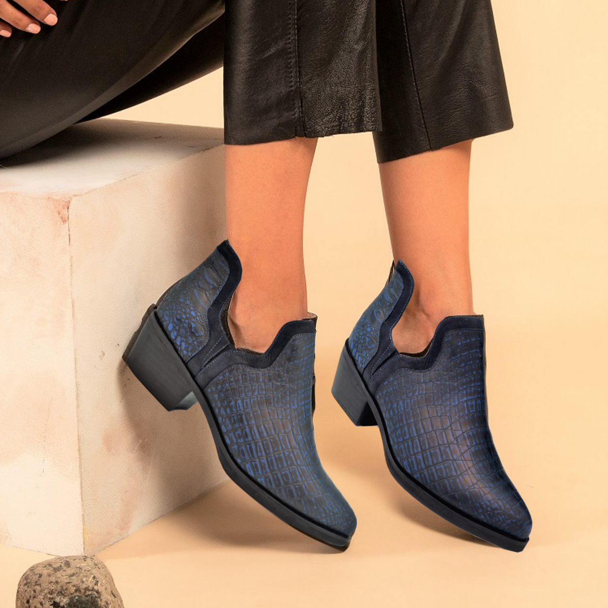 Kate Reptil Azul Marino - Outlet